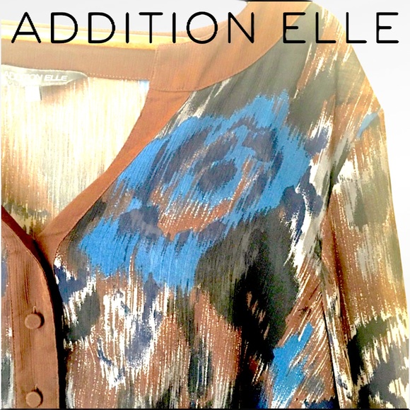 Veristile Sheer Multi-Colour Chiffon Top size 16 - Picture 3 of 14